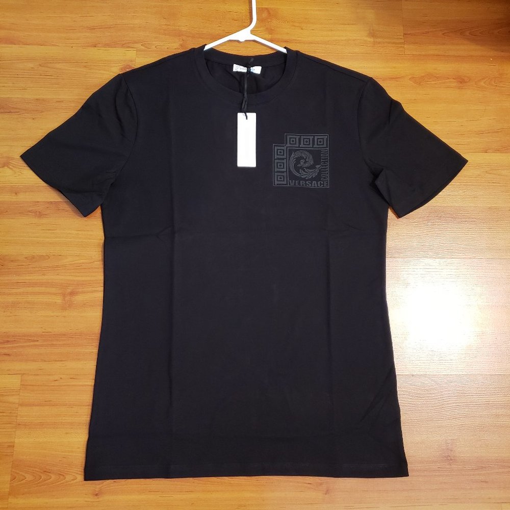 Versace Collection Men's Slim Fit Black T-Shirt